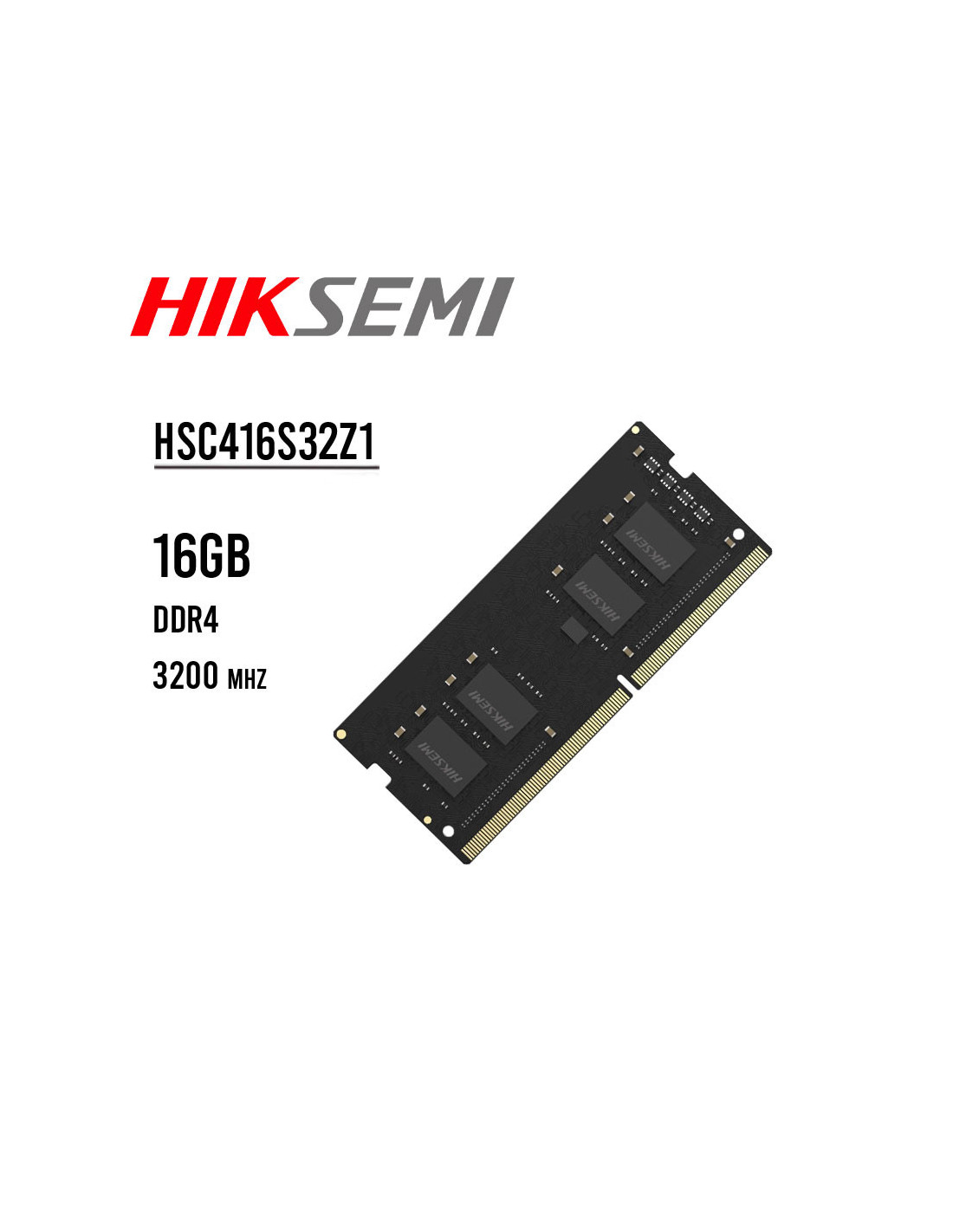 MEMORIA SODIMM HIKSEMI 16GB 3200MHZ/ DDR4 (HSC416S32Z1 16G)