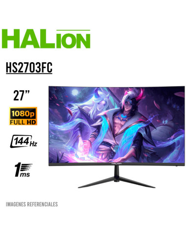 MONITOR GAMER CURVO HALION (HS2703FC) 27 FHD...