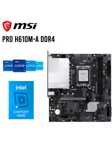 MAINBOARD MSI PRO H610M-A DDR4 (911-7E31-002)...