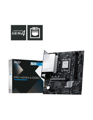 MAINBOARD MSI PRO H610M-A DDR4 (911-7E31-002)...