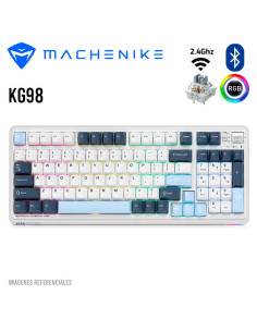 TECLADO GAMER MACHENIKE KG98 (KG98) SWITCH GR SILVER|...