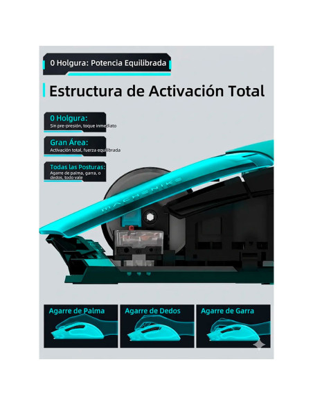 MOUSE GAMER MACHENIKE M7 PRO ( M7 PRO ) WIRELESS| BLUE