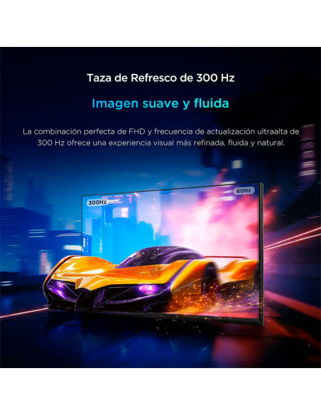 MONITOR GAMER TCL 24.5" ( 25G64 ) PANEL IPS QD-MINI LED | 300HZ - 1MS | FULL HD 1920 X 1080 | HDMI - DP| PIVOTE