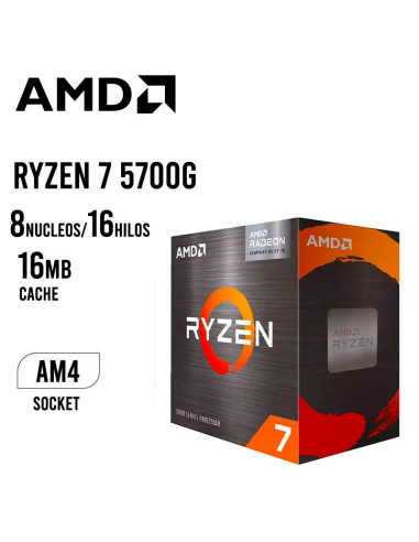 PROCESADOR AMD RYZEN 7 5700G 3.8GHZ - 16MB (...