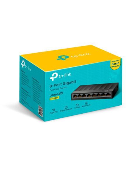 SWITCH TP-LINK (LS1008G) SWITCH DE MESA 8 PTOS 10/100/1000