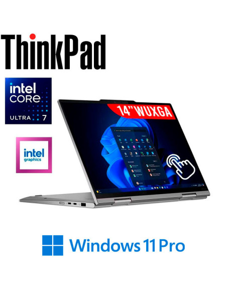 LAPTOP LENOVO THINKPAD X1 2 EN 1 GEN 10 AURA ED ULTRA 7-255U 32GB 1TB SSD 14" WUXGA WINDOWS 11 PRO ( 21Q1000ELM )