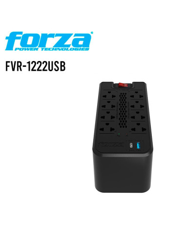 ESTABILIZADOR FORZA 8 TOMAS ( FVR-1222USB )...