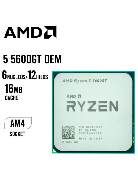 PC GAMER RAIDEN RYZEN 5 5600GT OEM 16GB 500GB SSD +  MONITOR 23.8 FHD + KIT RAPTOR