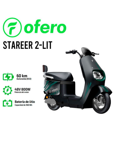 MOTO ELECTRICA OFERO STAREER 2 LIT 800W| 60KM...