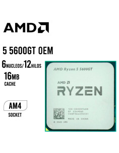 PROCESADOR AMD RYZEN 5 5600GT OEM ( 100-100001488BOX ) AM4