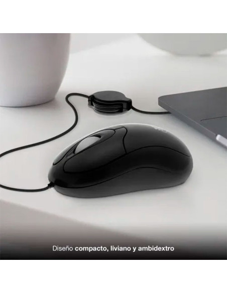 MOUSE XTECH MINI RETRACTIL OPTICO USB (XTM-150)