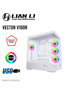 CASE LIAN LI VECTOR V100R (V100RW WHITE) VIDRIO TEMPLADO|...