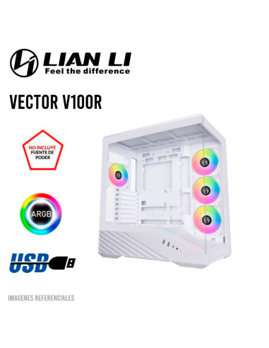 CASE LIAN LI VECTOR V100R (V100RW WHITE) VIDRIO...