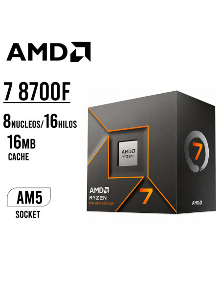 PROCESADOR AMD RYZEN 7 8700F 4.1GHZ( 100-100001590BOX ) AM5 | 16MB