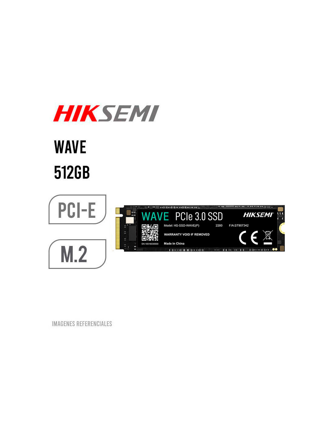 DISCO SOLIDO SSD HIKSEMI 512GB WAVE (HS-SSD-WAVE(P) 512G) PCIE 3.0| NVME M.2 - Foto 2