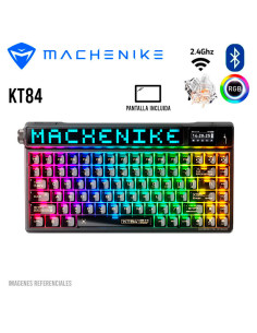 TECLADO GAMER MACHENIKE KT84 (KT84-B84W) SWITCH GATERON...