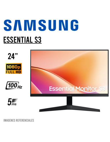 MONITOR SAMSUNG 24" ESSENTIAL S3 (...