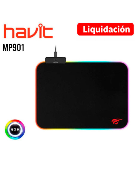 PAD MOUSE HAVIT GAMENOTE ( MP901 ) 36X26CM LED-RGB