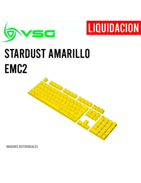 SET DE 105 TECLAS VSG DOBLE INYECCION STARDUST AMARILLO EMC2 (VG-KC207-YLW)