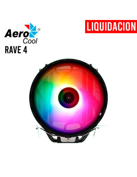 COOLER PARA PROCESADOR AEROCOOL RAVE 4 ( RAVE 4 ARGB ) LED-ARGB
