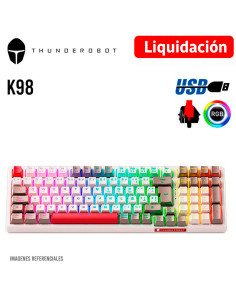 TECLADO GAMER THUNDEROBOT K98-RED SWITCH OUTEMU RED |...