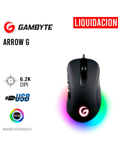 MOUSE GAMBYTE ARROW G (GI-ARROWG) GAMING | LED-RGB