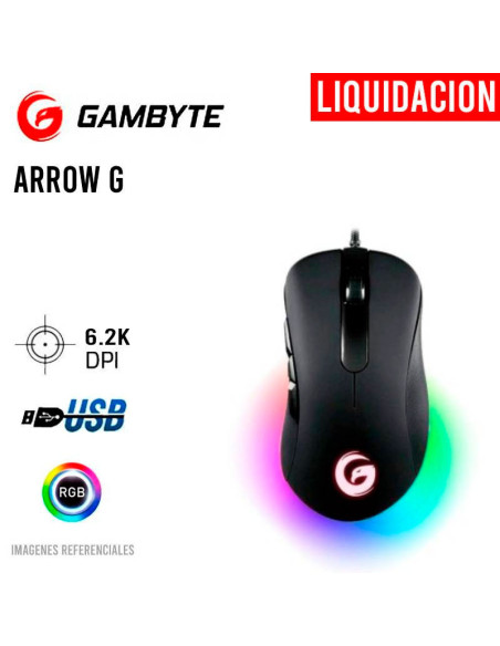 MOUSE GAMBYTE ARROW G (GI-ARROWG) GAMING | LED-RGB