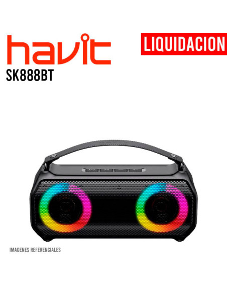 PARLANTE HAVIT (SK888BT) BLUETOOTH|LED-RGB|USB-C