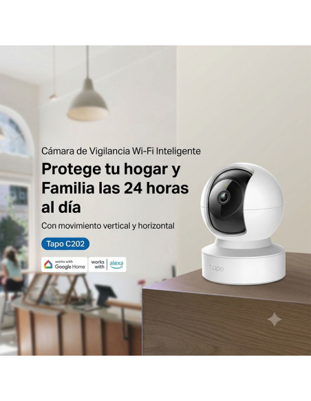 CAMARA DE VIGILANCIA TP-LINK TAPO C202 (1770500225) 1080P FHD |360°|WIFI DETECCION IA