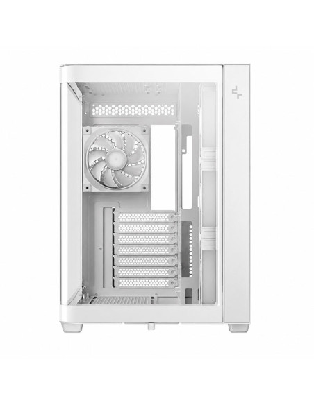 CASE DEEPCOOL CG530U 4F WH (R-CG530U-WHAGA4-G) VIDRIO TEMPLADO CURVO| S/FUENTE| 4 LED-ARGB