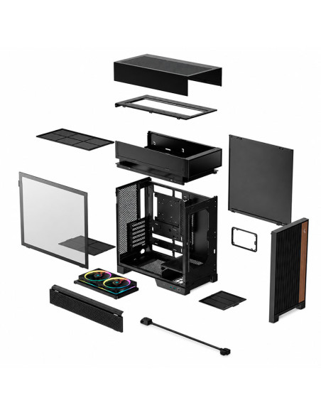 CASE DEEPCOOL CL660 (R-CL660-BKNNA0-G-1) S/FUENTE| VIDRIO TEMPLADO| LED-ARGB