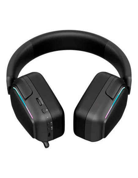 AUDIFONO GAMER ROYAL KLUDGE RK HG101 ( RK-HG101 ) WIRELESS - BT - USB | MATTE BLACK | LED-RGB
