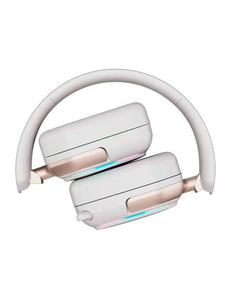 AUDIFONO GAMER ROYAL KLUDGE RK HG101 ( RK-HG101-G ) WIRELESS - BT - USB | PLATINUM GREY | LED-RGB