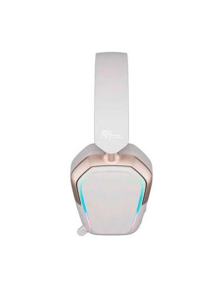 AUDIFONO GAMER ROYAL KLUDGE RK HG101 ( RK-HG101-G ) WIRELESS - BT - USB | PLATINUM GREY | LED-RGB