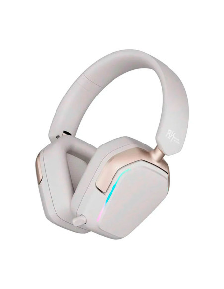 AUDIFONO GAMER ROYAL KLUDGE RK HG101 ( RK-HG101-G ) WIRELESS - BT - USB | PLATINUM GREY | LED-RGB