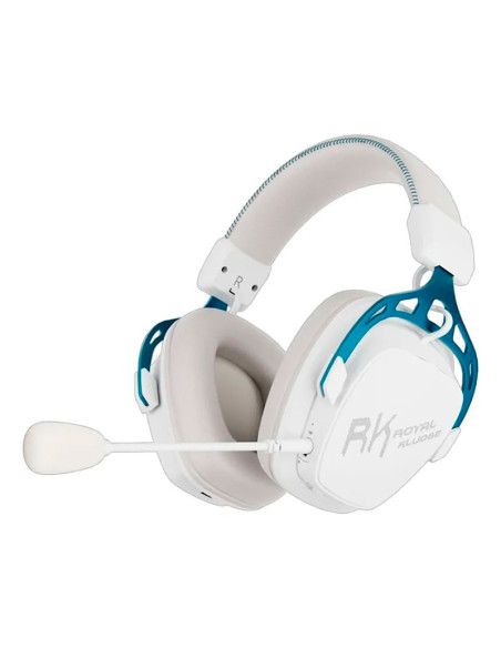 AUDIFONO GAMER ROYAL KLUDGE RK HG103 ( RK-HG103-W ) WIRELES - BT - USB | CYBORG WHITE | LED-RGB