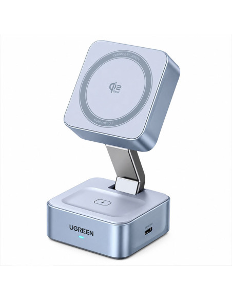 KIT UGREEN D0143 (95725) | HUB USB-C + CARGADOR INALAMBRICO MAGFLOW + CABLE RETRACTIL USB-C