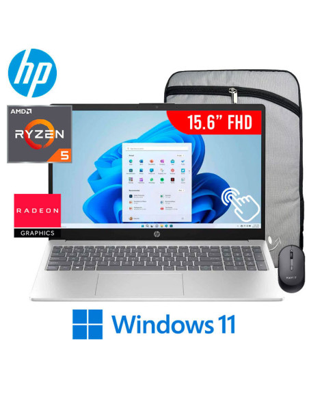 LAPTOP HP 15-FC0146DX RYZEN 5-7520U 8GB LPDDR5 512GB SSD 15.6 FHD TOUCHSCREEN WINDOWS 11 (C0CL9UA-ABA)