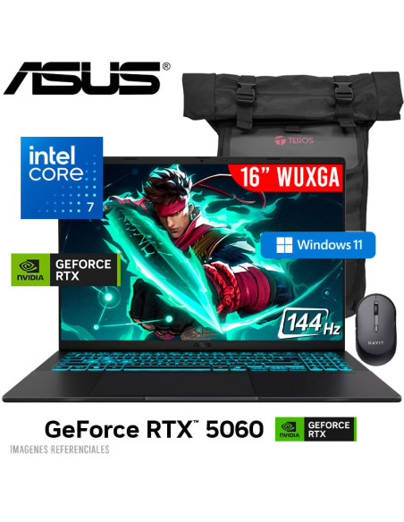 LAPTOP GAMER ASUS V16 V3607VM-ES74 CORE 7-240H 16GB 512GB SSD GEFORCE RTX 5060 8GB 16 WUXGA 144HZ WINDOWS 11