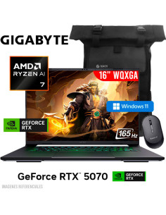 LAPTOP GAMER GIGABYTE AERO X16 1WH 93USC94DH RYZEN AI 7...