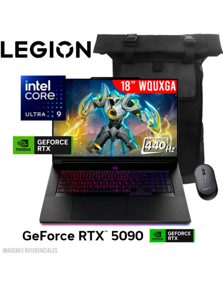 LAPTOP LEGION 9 18IAX10 ULTRA 9-275HX 64GB DDR5 2TB SSD T VIDEO RTX 5090 24GB 18" WQUXGA FREEDOS (83EY000PLM)