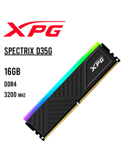 MEMORIA SPECTRIX D35G 16GB DDR43200MHZ(AX4U320016G16A-SBKD35G)CL16|RGB|BLACK