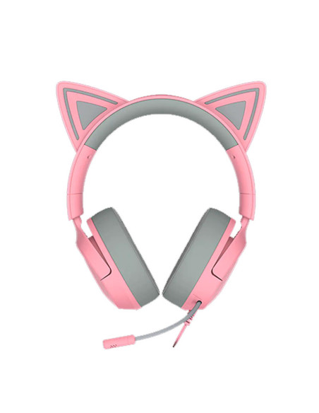 AUDIFONO GAMER RAZER KRAKEN KITTY V3 X QUARTZ (RZ04-05350100-R3U1) MULTI-PLATFORM 7.1
