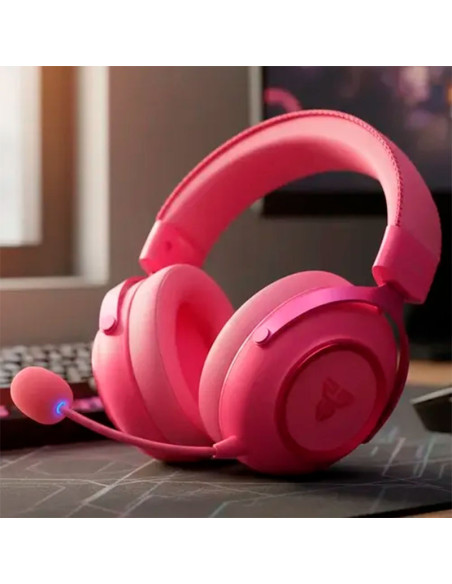AUDIFONO GAMER FANTECH WHG07 ORBITA WIRELESS 2.4 | ROSADO