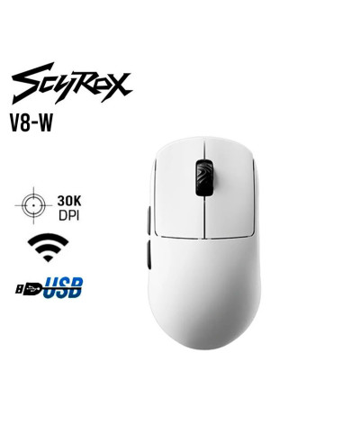 MOUSE GAMER SCYROX V8 ( V8-W ) WIRELESS - USB-C...