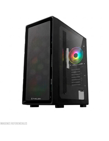 CASE GAMER THELION GLATIATOR GL307 ( GL307 ) 550W | NEGRO | VIDRIO TEMPLADO | 4-ARGB