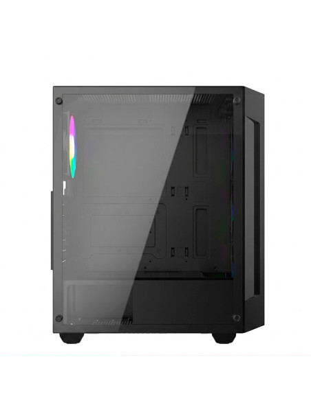 CASE GAMER THELION GLATIATOR GL55 (GL55 ) S/FUENTE | NEGRO |VIDRIO TEMPLADO | 4-ARGB