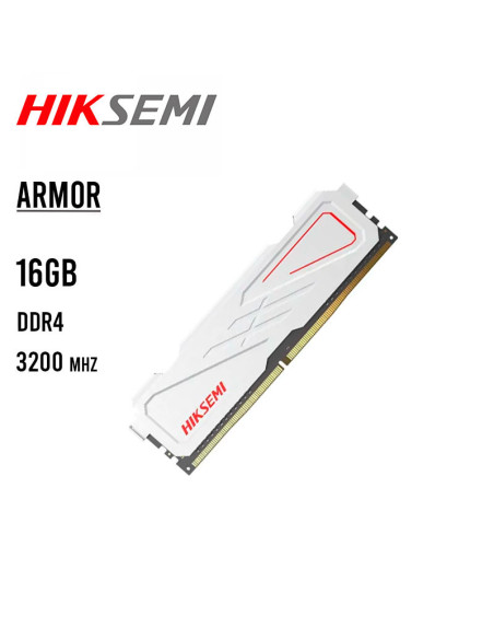 MEMORIA RAM HIKSEMI ARMOR 16GB DDR4 3200MHZ (HSC46U32E2-16G) BLANCO