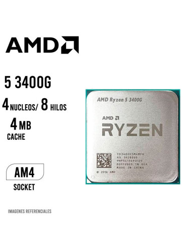 PROCESADOR AMD RYZEN 5 3400G OEM...