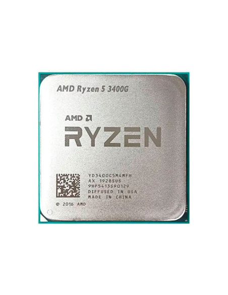PROCESADOR AMD RYZEN 5 3400G OEM (YD3400C5M4MFH) 3.70/4.20 GHZ 4MB + COOLER